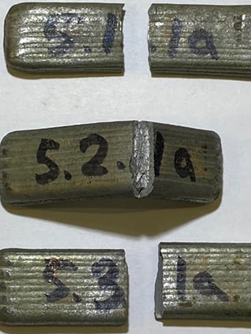 Фотографии образцов после проведения испытаний на МКК